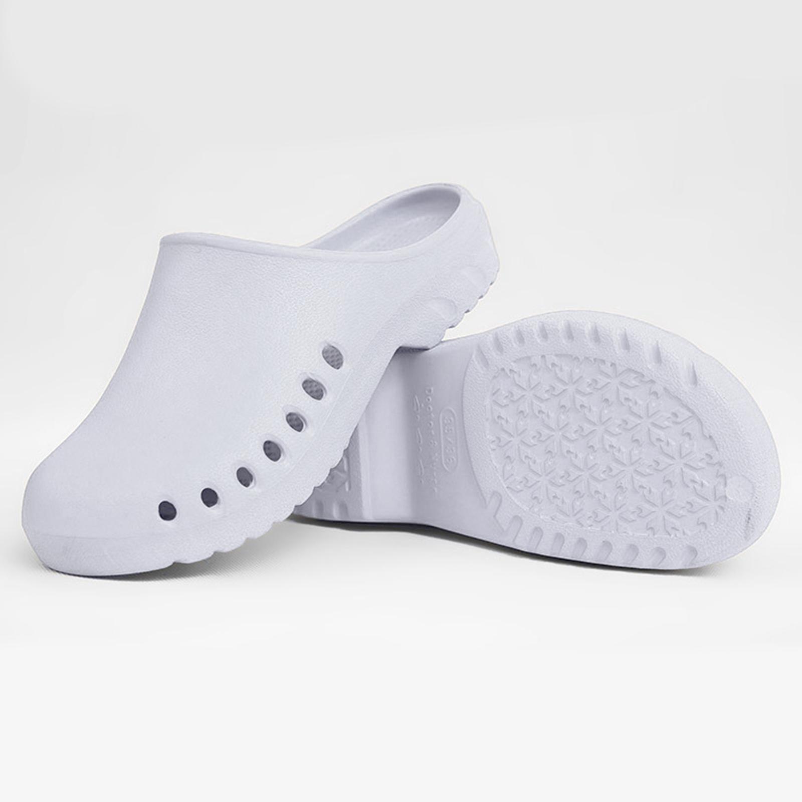 1 Pair Women's Work Clog Men Work Shoes, Nurse Shoes, Chef Shoes Slip Resistant Lightweight Doctor Slipers Summer Beach Sandals Footwear