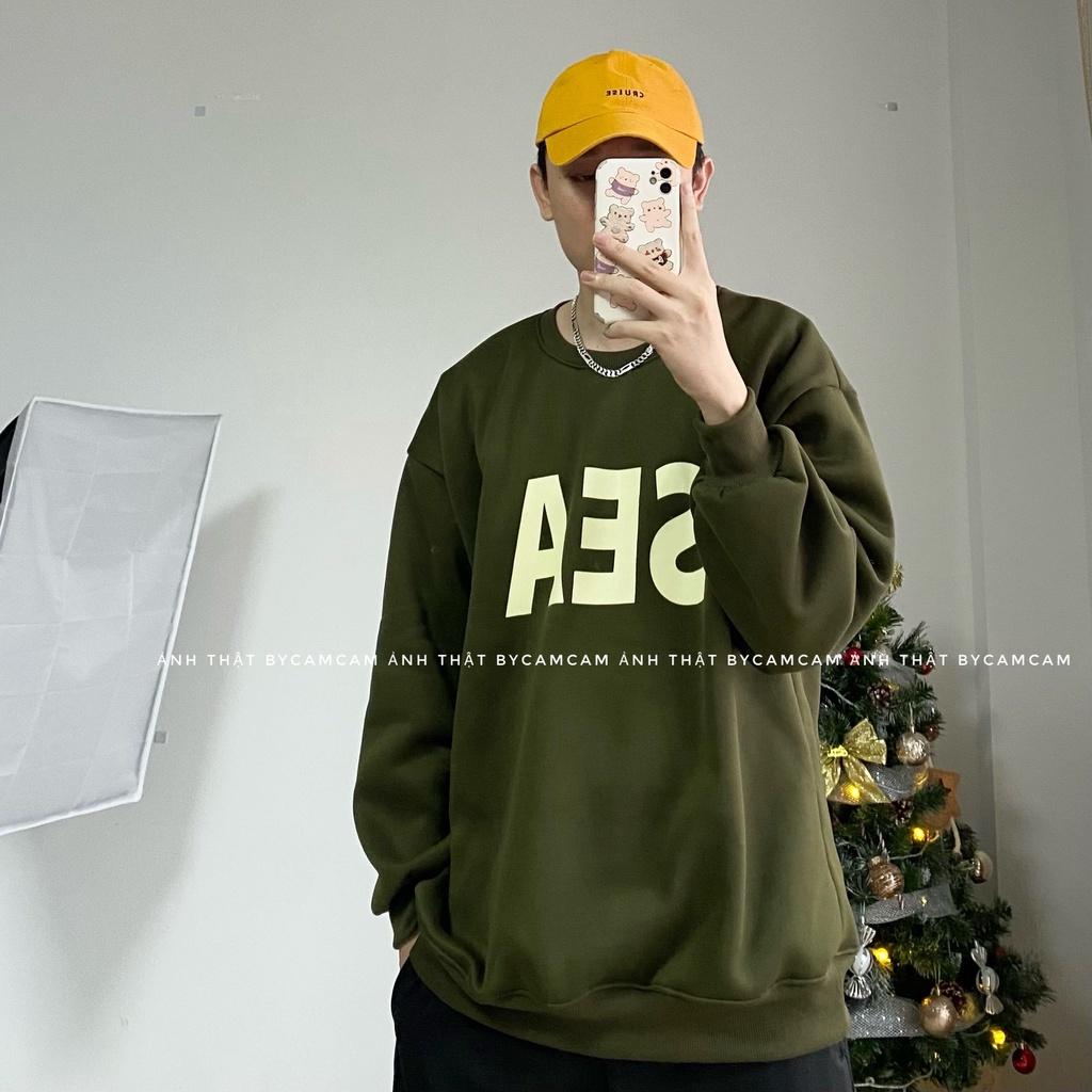 Áo Nỉ SEA, Áo Sweater Cổ Tròn 3 Màu Mặc Đôi Cực Cool