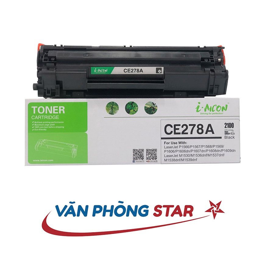 [hàng chính hãng] Hộp mực 78a thương hiệu I.aicon mã hộp mực HP CE278A dành cho máy HP LaserJet Pro P1606dn, P1566, M1536dnf