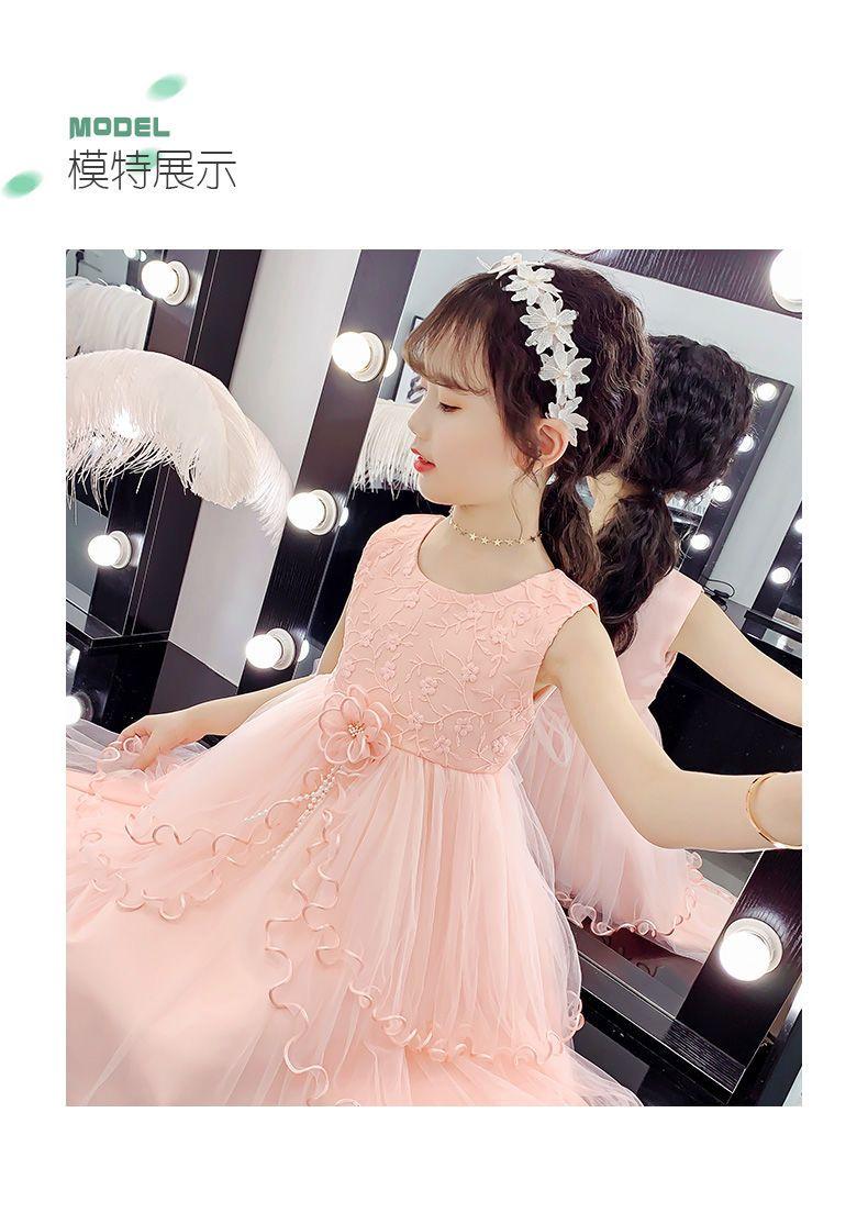 DONGSHOP Cô gái mùa hè đầm 2023 trẻ em tây mùa hè đầm công chúa váy cô gái mùa hè đầm