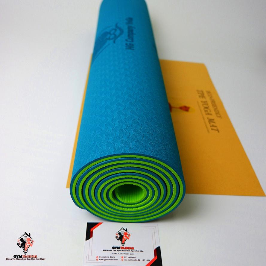 Thảm Tập Yoga 6mm Cao Cấp, Thảm Yoga TPE 2 Lớp Cao Cấp Chống Trượt, Thảm Tập Gym Yoga Pilates, Thảm Yoga TPE