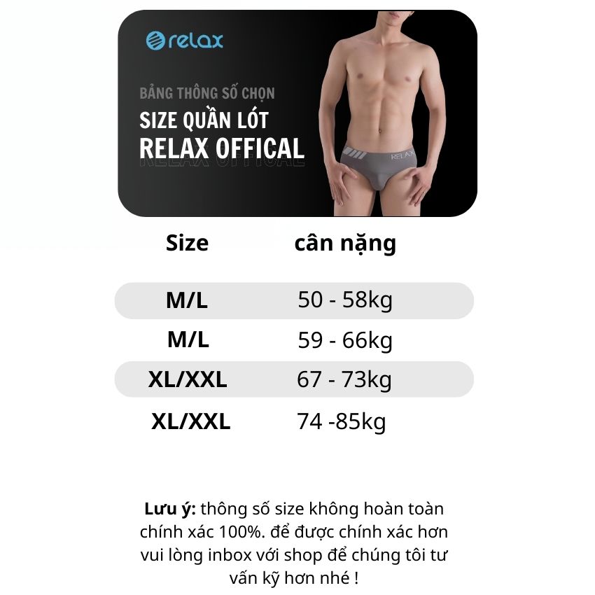 Quần lót nam relax dệt kim cao cấp chính hãng ,quần sịp nam relaxunderwear rltk13