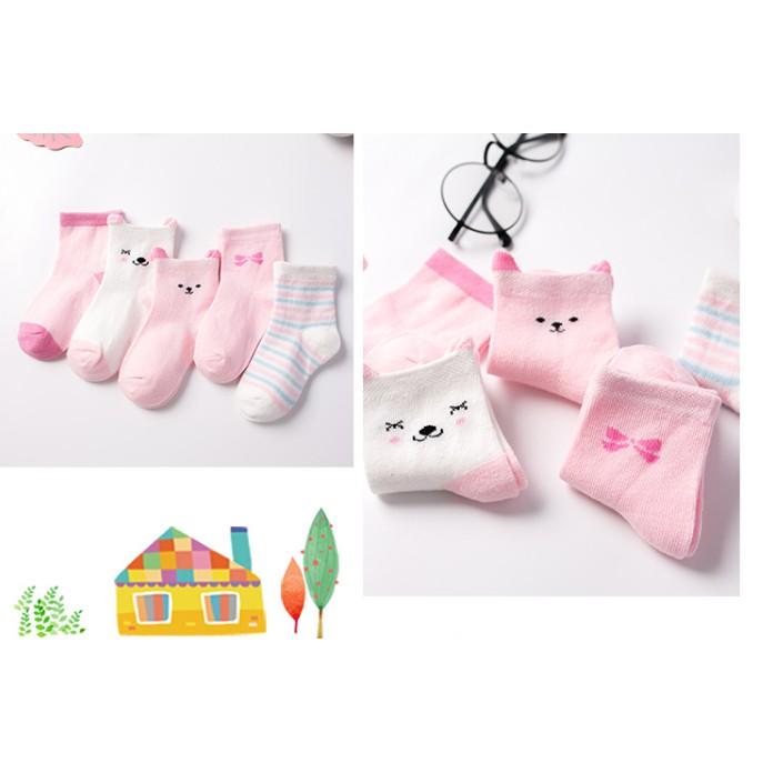 Set 5 đôi tất/ vớ lưới Hàn Quốc cho bé trai bé gái từ 0 tháng đến 2 Tuổi - NANA SHOP MOMY BABY