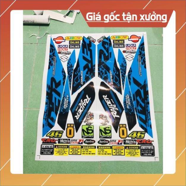 Tem rời Raider Fi xanh đen sản phẩm như hình 100%