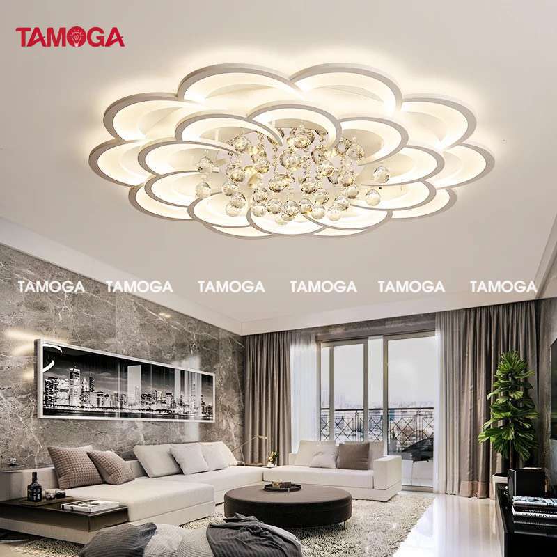 Đèn ốp trần trang trí pha lê hình đám mây TAMOGA YEZA 2881
