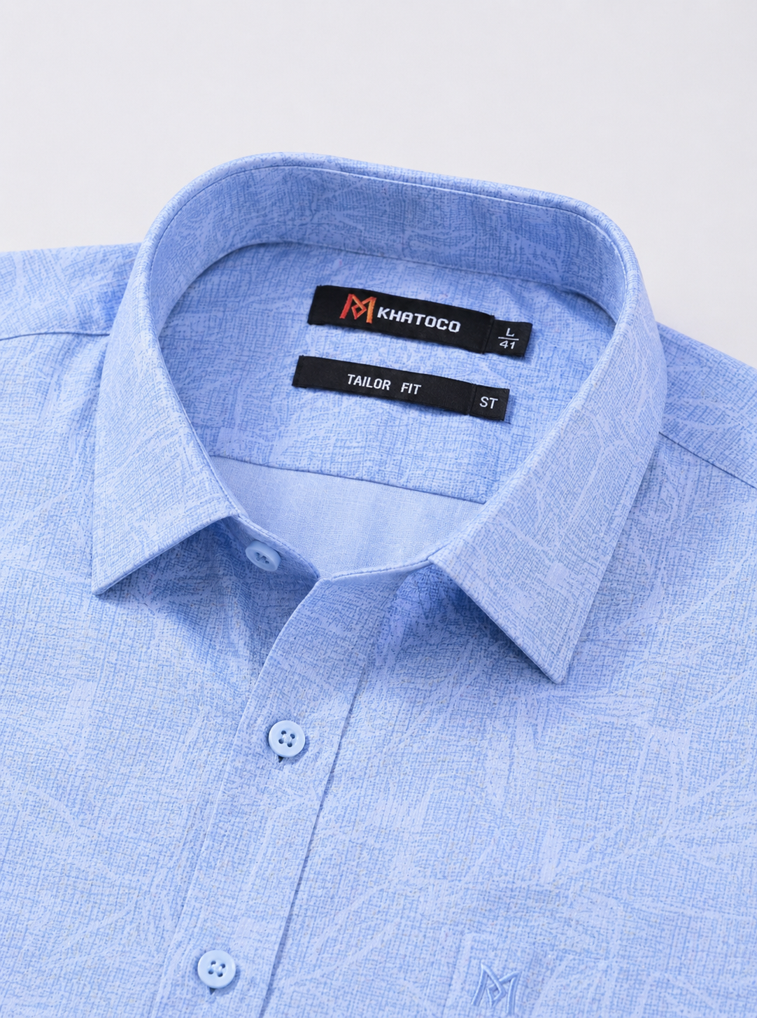 Áo sơ mi Khatoco tay ngắn (L,XL)