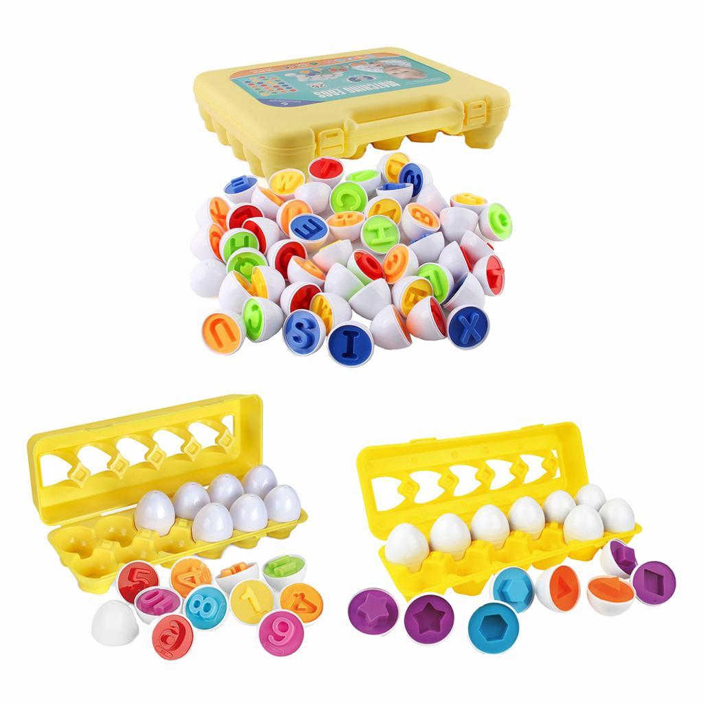 Toddler Matching Egg Toys Kids Early Educational Learning Toy