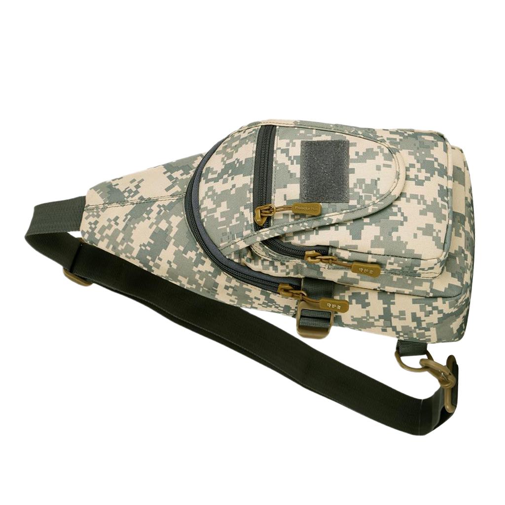 Outdoor Casual Shoulder Chest Bag Crossbody Hiking Day Packs ACU Digital