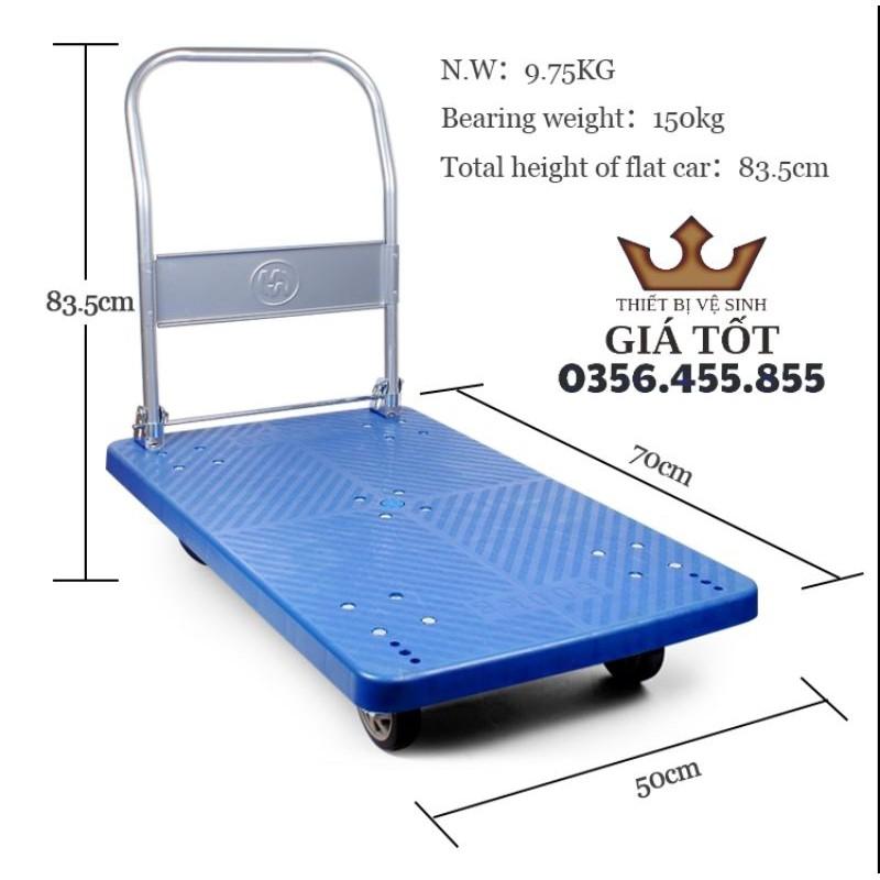 XE ĐẨY HÀNG SÀN NHỰA TAY GẬP F-017A SIZE  700*500 TẢI TRỌNG 150KG