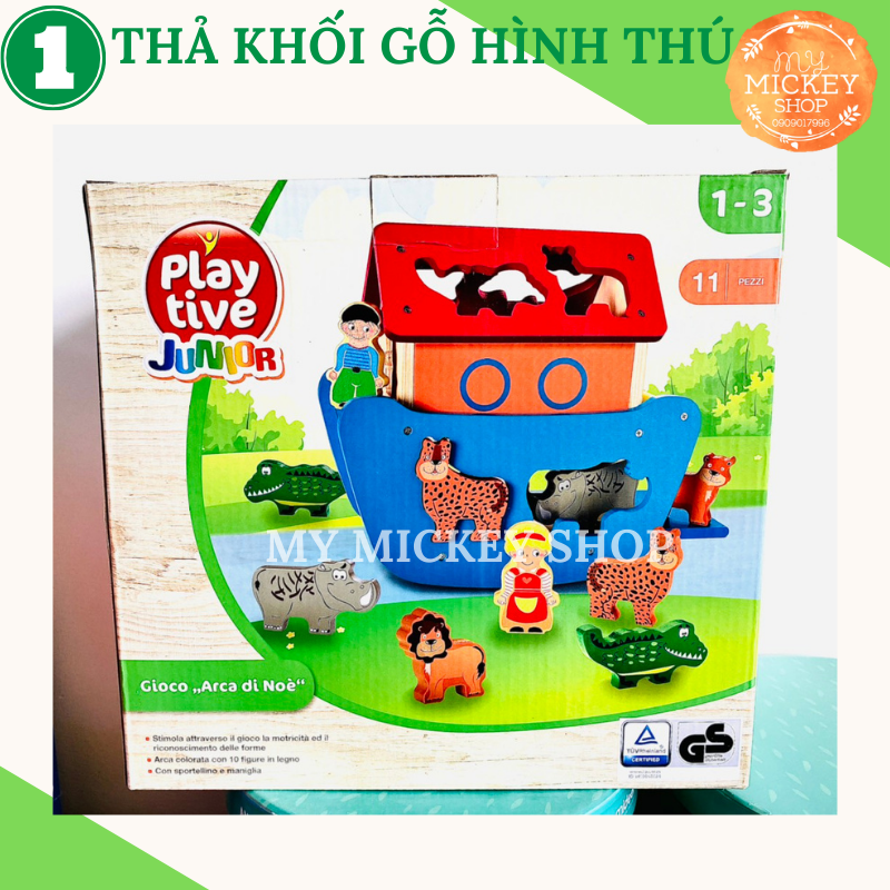 Thả hình khối gỗ ĐỘNG VẬT trong rừng