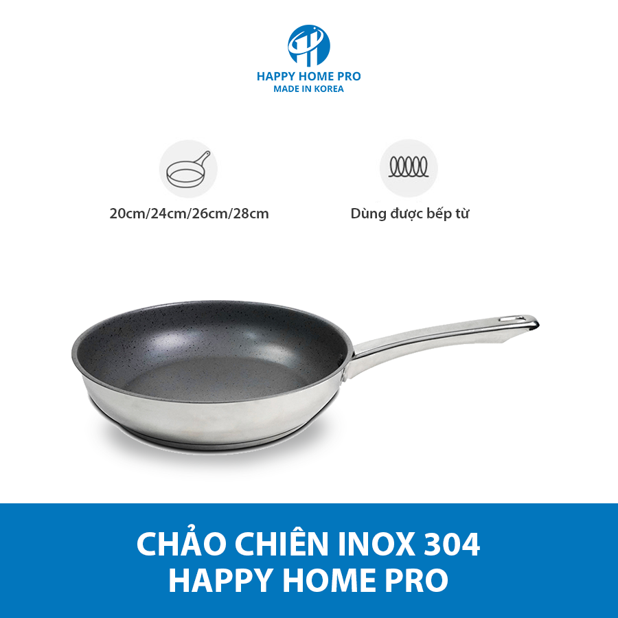 Bếp Điện Từ Đơn HAP18-1 Chính Hãng Happy Home Pro - TẶNG KÈM CHẢO CHIÊN INOX TRÁNG CHỐNG DÍNH SIZE 24