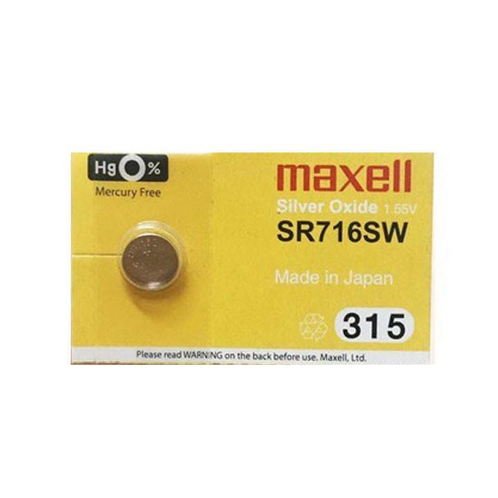 Pin chính hãng Maxell 315 SR716SW dành cho đồng hồ, thiết bị điện tử - 5 Viên