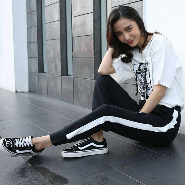 40-95kg Quần jogger 1 sọc NAM NỮ bigsize có bo
