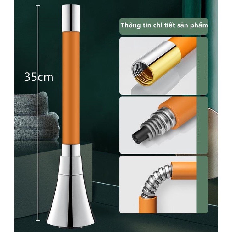 Ống nối dài vòi nước，ống nối dài vòi nước phi 21mm linh hoạt có thể quay 360° theo mọi hướng, ống nước mở rộng silicone