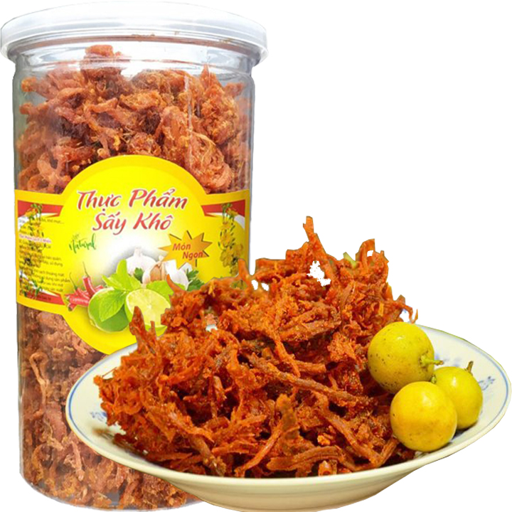 Hình ảnh Khô bò sợi thơm ngon chất lượng - Hũ 300g nắp nhôm