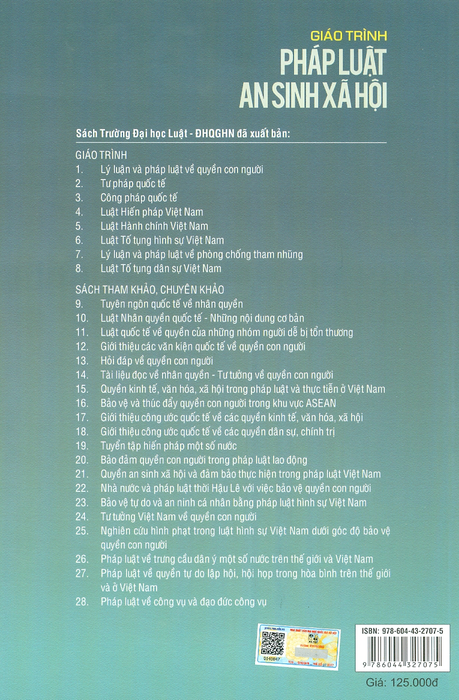 Giáo Trình Pháp Luật An Sinh Xã Hội (Tái bản lần 2)