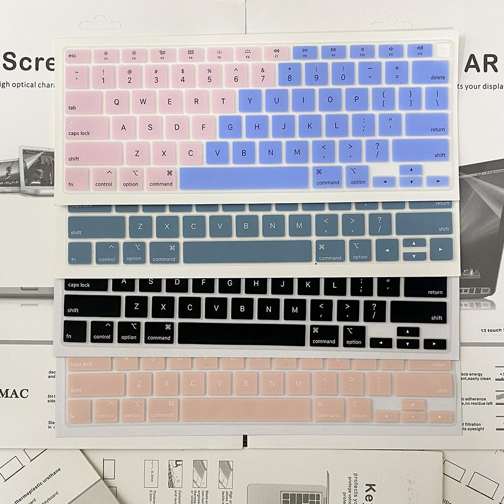 Miếng phủ phím Silicon nhiều màu dành cho Macbook Bản Quốc Tế - Bảo vệ Chống nước, Bụi bẩn