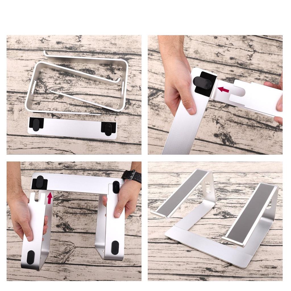 Giá đỡ để laptop stand notebook Macbook máy tính xách tay hợp kim nhôm tản nhiệt có thể tháo rời