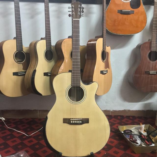 ( RẺ VÔ ĐỊCH) ĐÀN GUITAR MẶT THÔNG VÁT VIỀN CAO CẤP