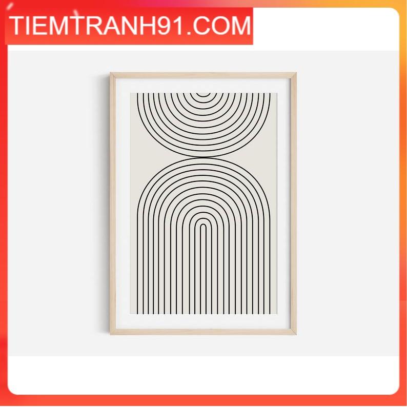 Tranh in cao cấp | Tranh nghệ thuật trừu tượng - Geometric Rainbow Print, Abstract Art, Boho Print, Poster Print