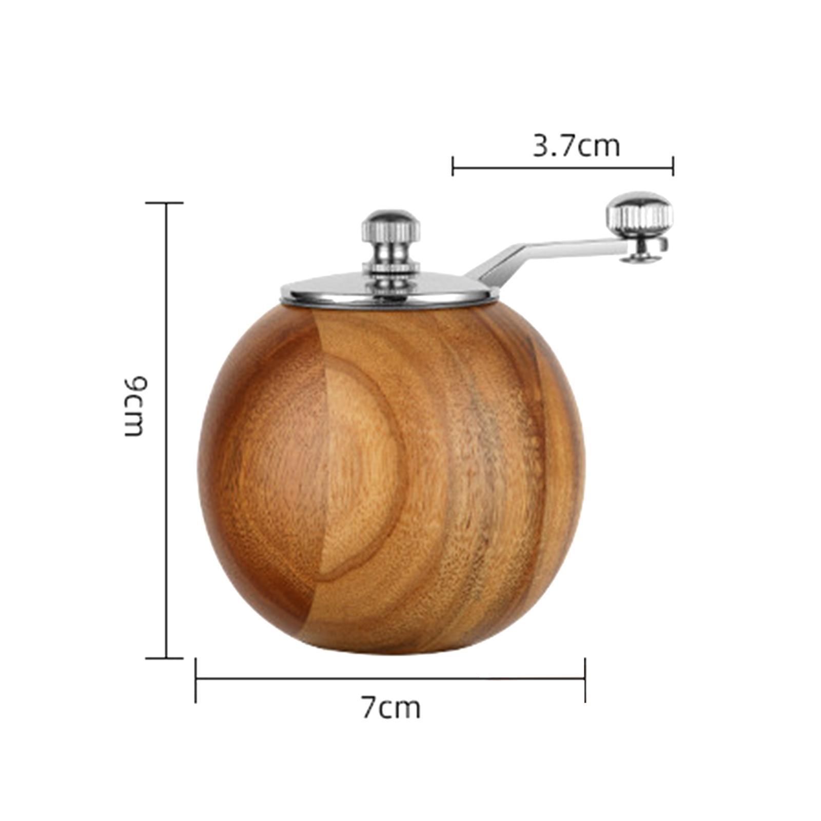 Wooden Spice Grinder Easy to Use Gadgets Accs Manual for Kitchen Household