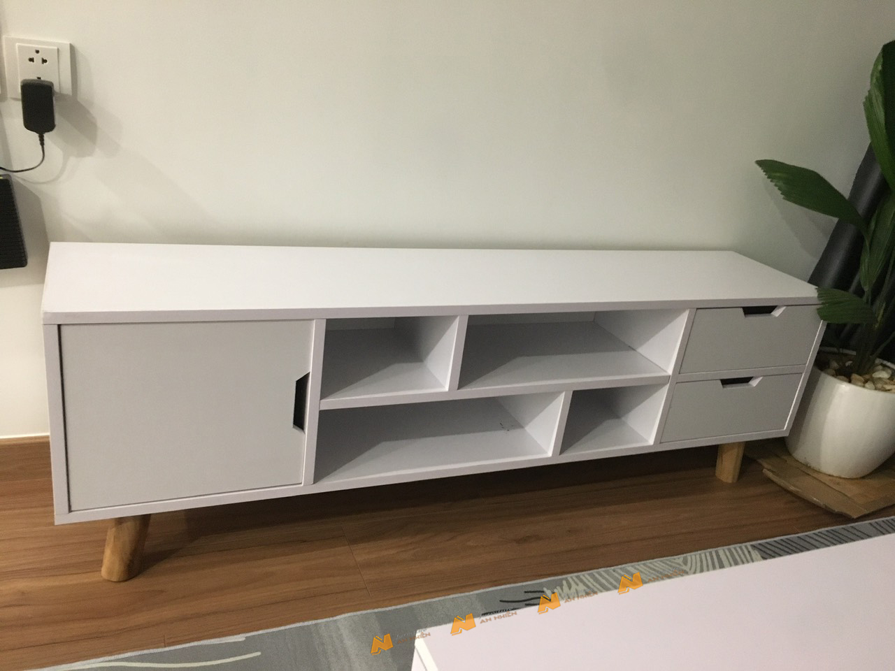 Made in VN Kệ Tivi - Tủ Tivi Để Sàn AN032 Lưu Trữ Để Đồ Tiện Lợi gỗ mdf 17mm công ty Mộc Phát độ bền trên 30 năm AN032