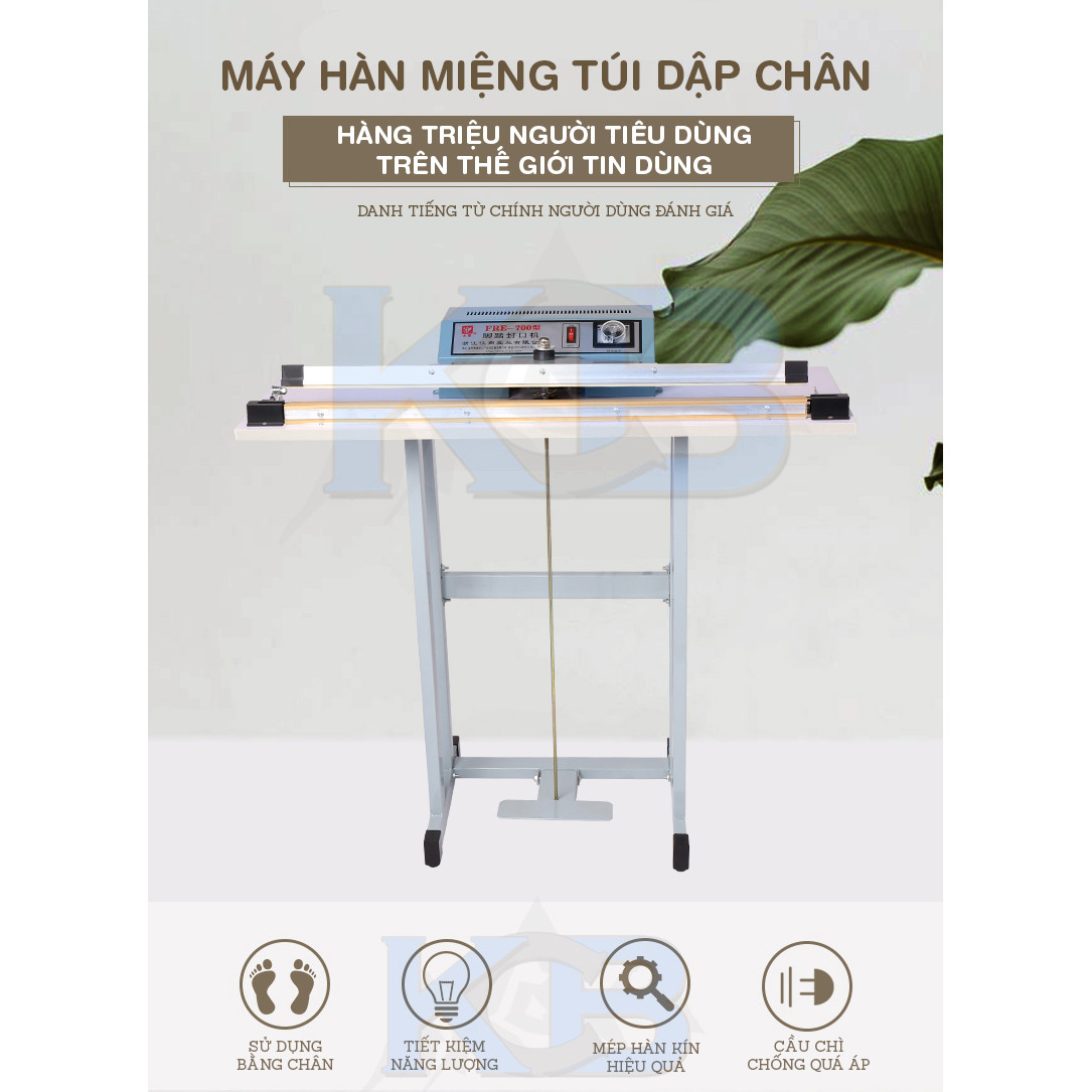 Máy hàn miệng túi dập chân SF 500