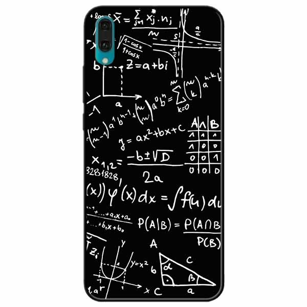 Ốp lưng in cho Huawei Y7 Pro 2019 Mẫu Toán Học 1