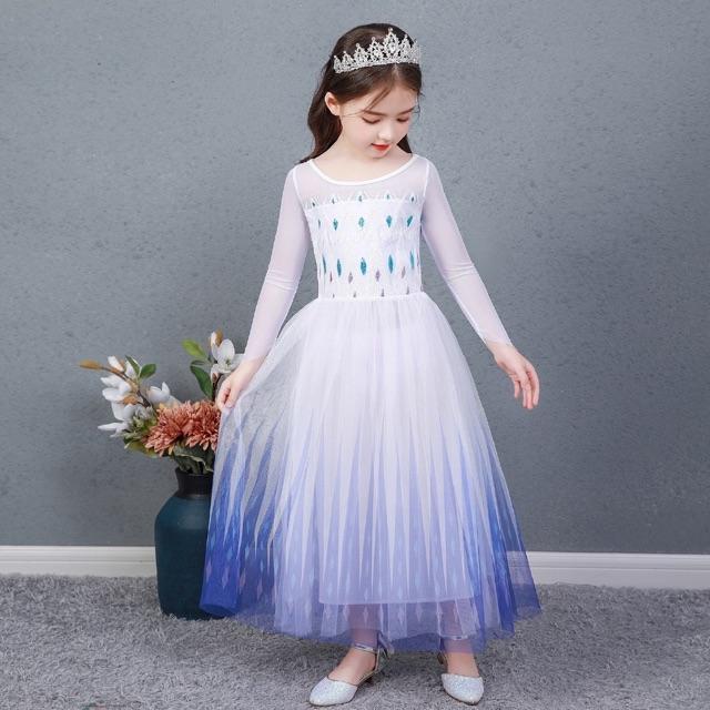 ĐẦM VÁY ELSA FROZEN CHO BÉ