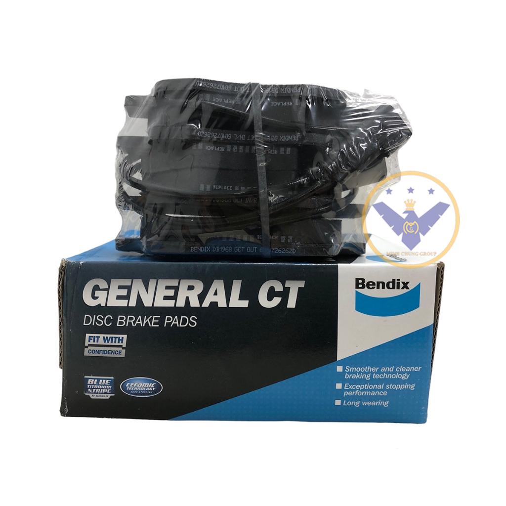 Má phanh/ bố thắng trước Titanium và sau GCT  hãng Bendix cho xe FORD TRANSIT 2.4  - nhậpThái Lan