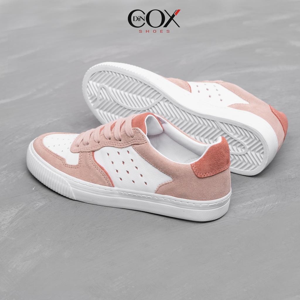 Giày Sneaker Nữ Da Bò Thật DINCOX E03 Pink Sang Trọng