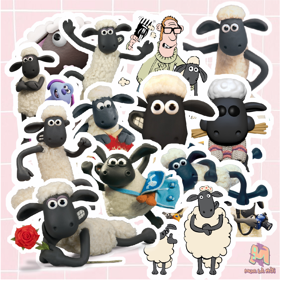 Miếng dán Stickers phim Shaun the Sheep Movie