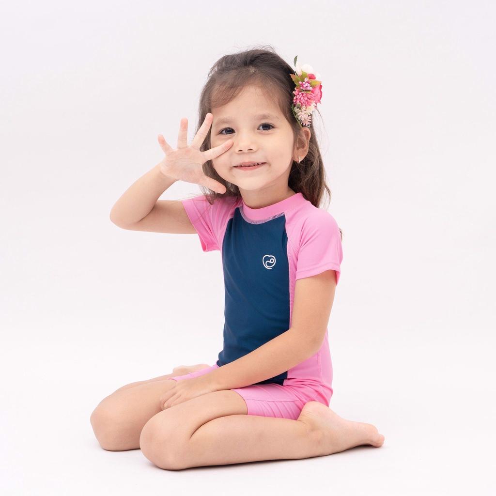 Bộ bơi liền ngắn tay Bu baby cho bé 6 tháng đến 4 tuổi