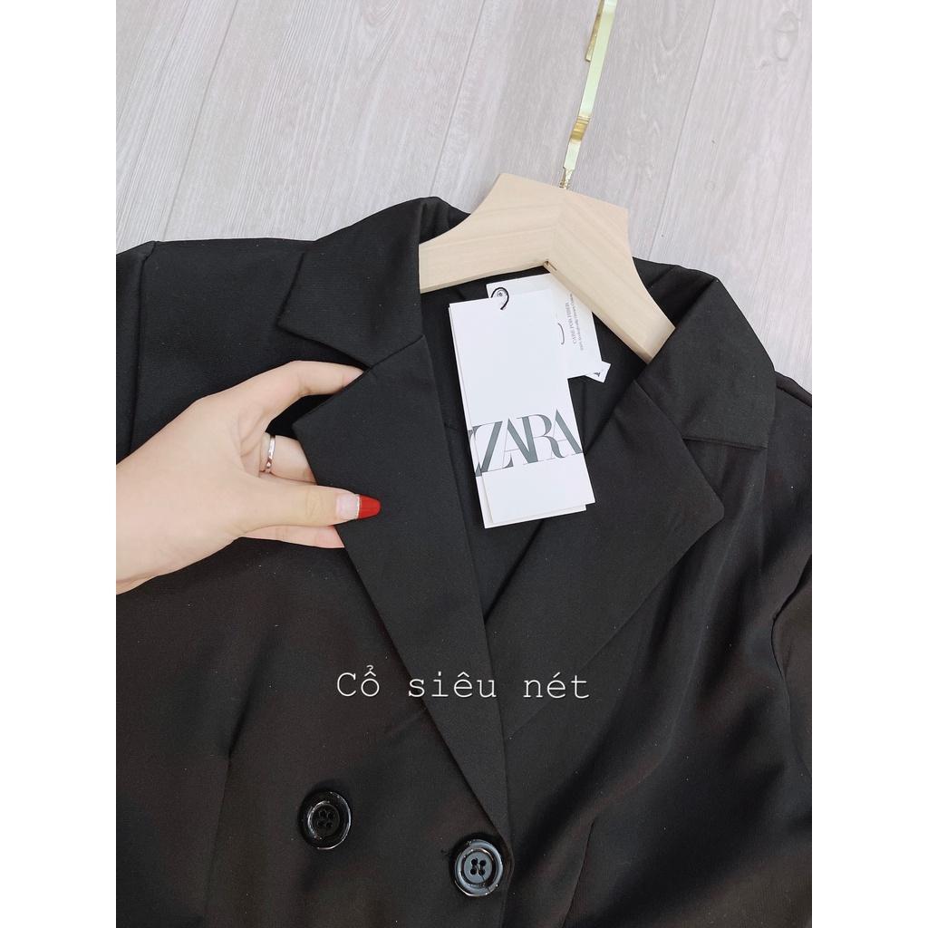 VÁY CỔ VEST DẬP LI XẺ VẠT CHO NỮ