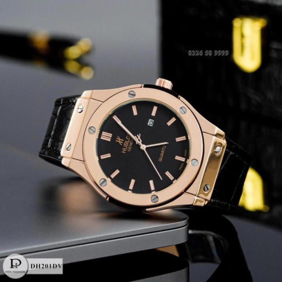 [Free Ship] Đồng hồ nam Hublot - nam size 42mm - dh201 hàng đẹp fullbox