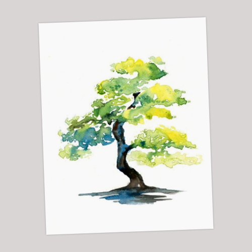 Giấy vẽ màu nước Postcard 40 tờ  khổ (9 x 12) cm - Màu vàng