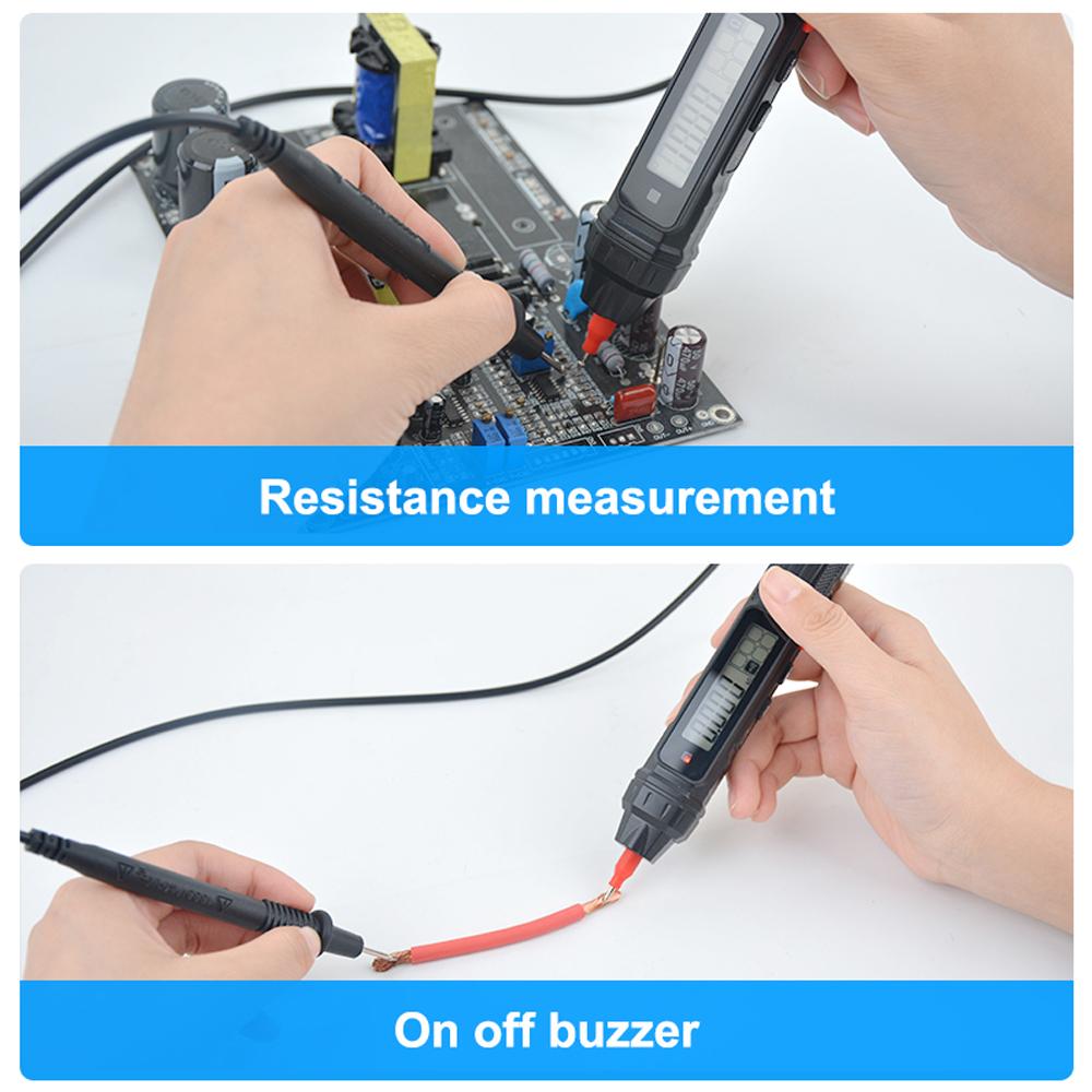 4000 Counts Digital Pen Multimeter Professional Voltage Resistance Capacitance NCV Measurement Test Meter Multitester Live Wire Recognition Data Retention Tester