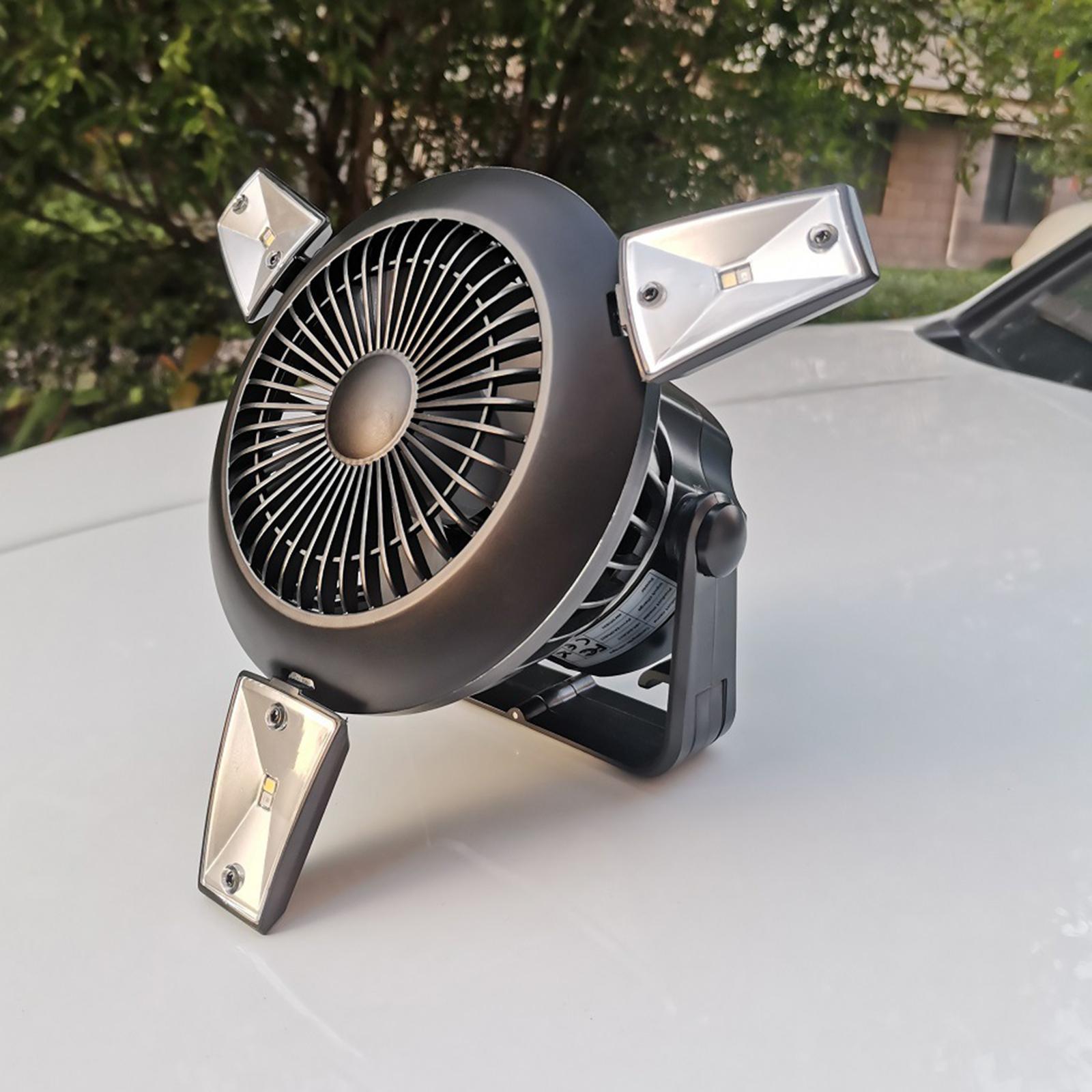 USB Desk Fan Outdoor Solar LED Camping Light Lamp Flashlight Rechargeable