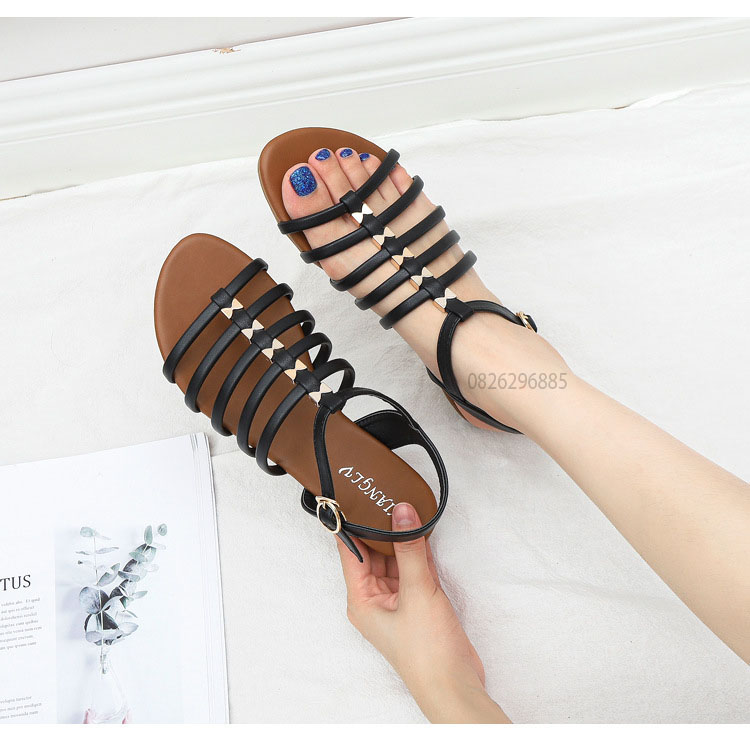 Giày quai ngang nữ giày sandals nữ dép quai hậu nữ cao 2.5 cm - 588-61.G36