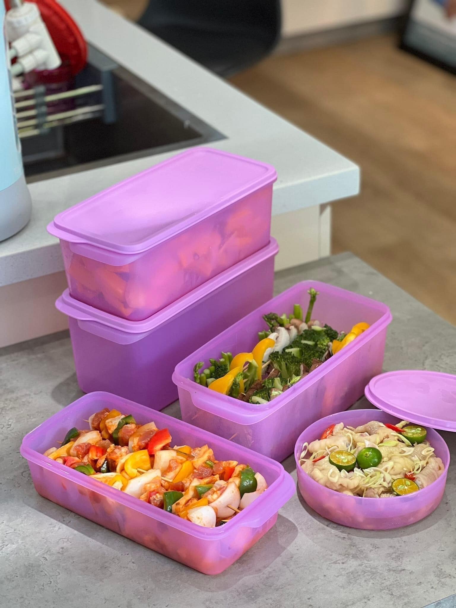 Bộ trữ mát 5 hộp Tupperware Freshia