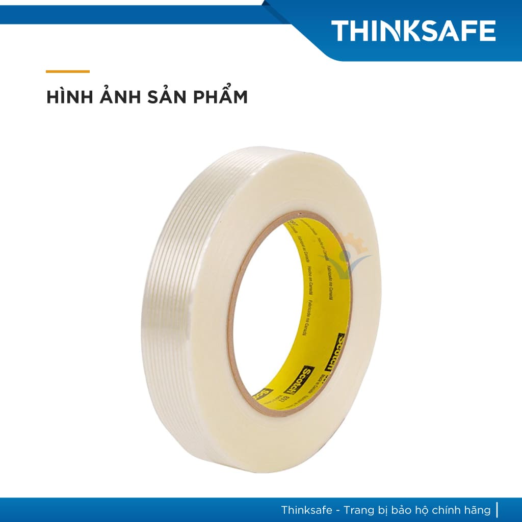 BĂNG KEO GIA CƯỜNG SỢI THỦY TINH CAO CẤP 3M SCOTCH FILAMENT TAPE 897 - Băng keo một mặt cường lực siêu bám, siêu chắc