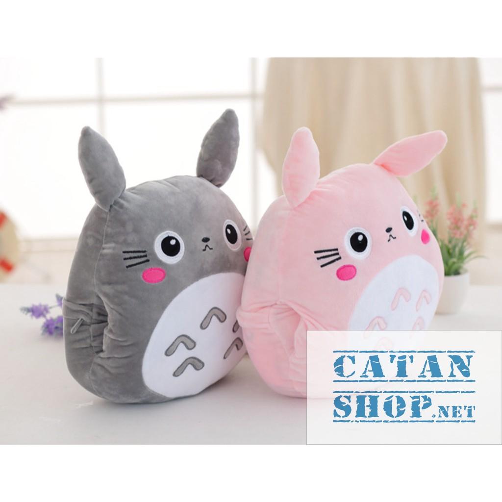 Gối mềnTOTORO HOA 3 trong 1 hàng loại 1, nỉ nhung cực mịn, bộ chăn gối văn phòngngủ trưa du lịch