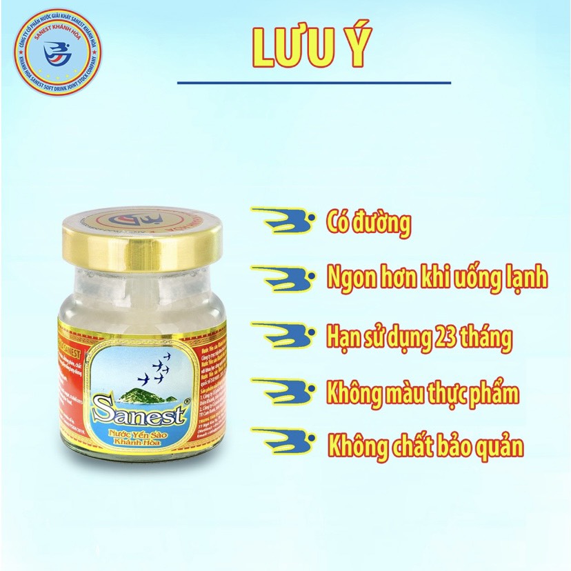 [Combo 10 lọ] NƯỚC YẾN SÀO KHÁNH HÒA SANEST LỌ 70ML