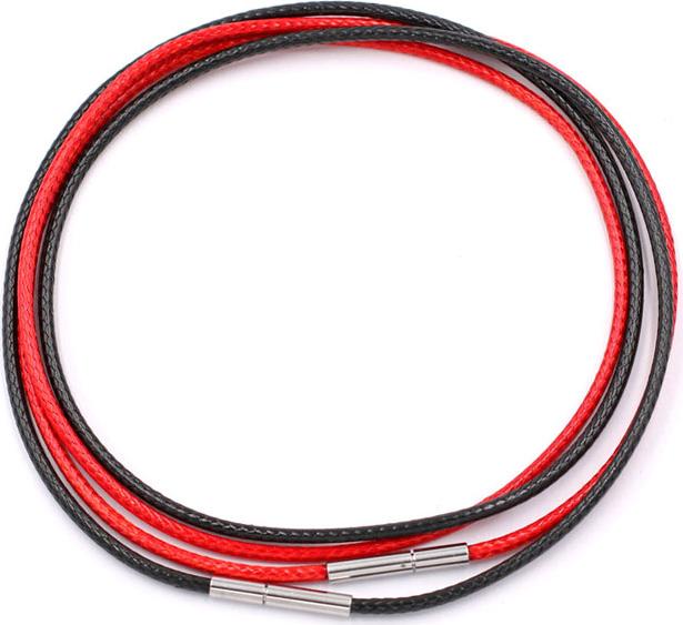 Combo 2 sợi dây vòng cổ cao su - đen + đỏ DCSEO1