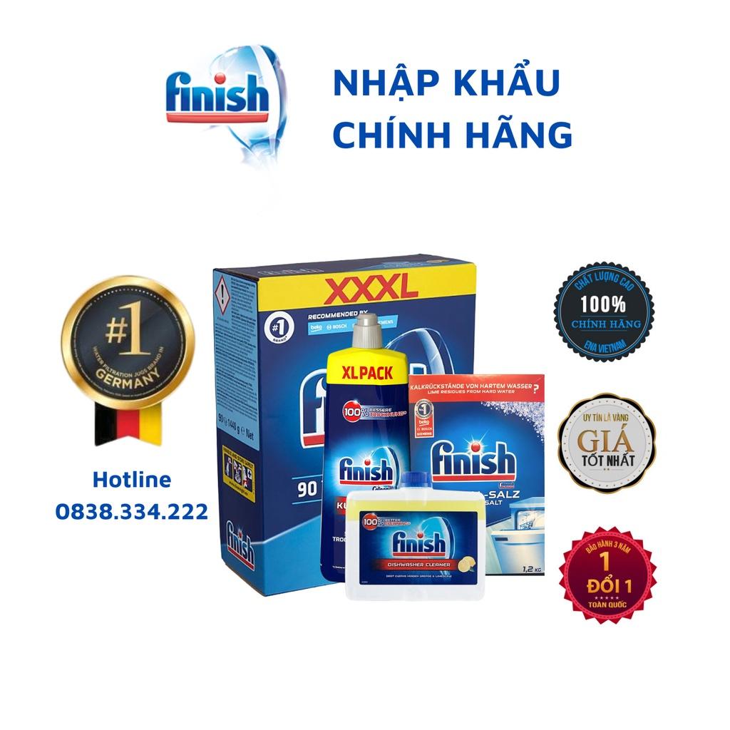 Combo Viên rửa chén bát Finish tẩy rửa toàn diện cho máy