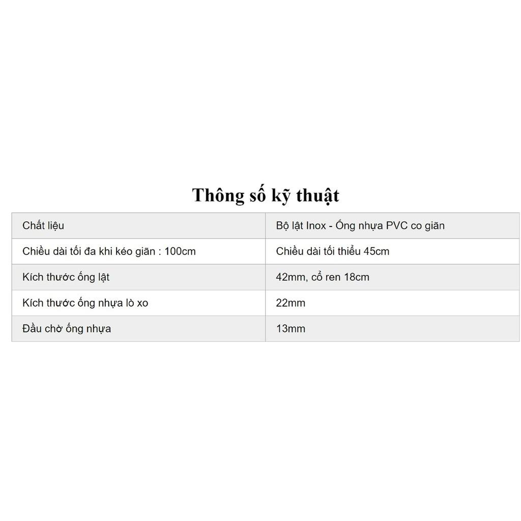 Bộ xả lật Inox ống lò xo linh hoạt Eurolife EL-BXL 01