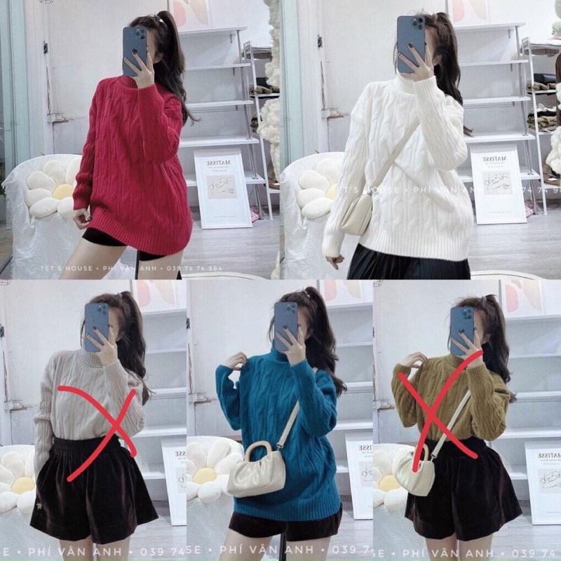 -Áo len nữ hàng QC bán shop lẻ màu ssle dưới gốc