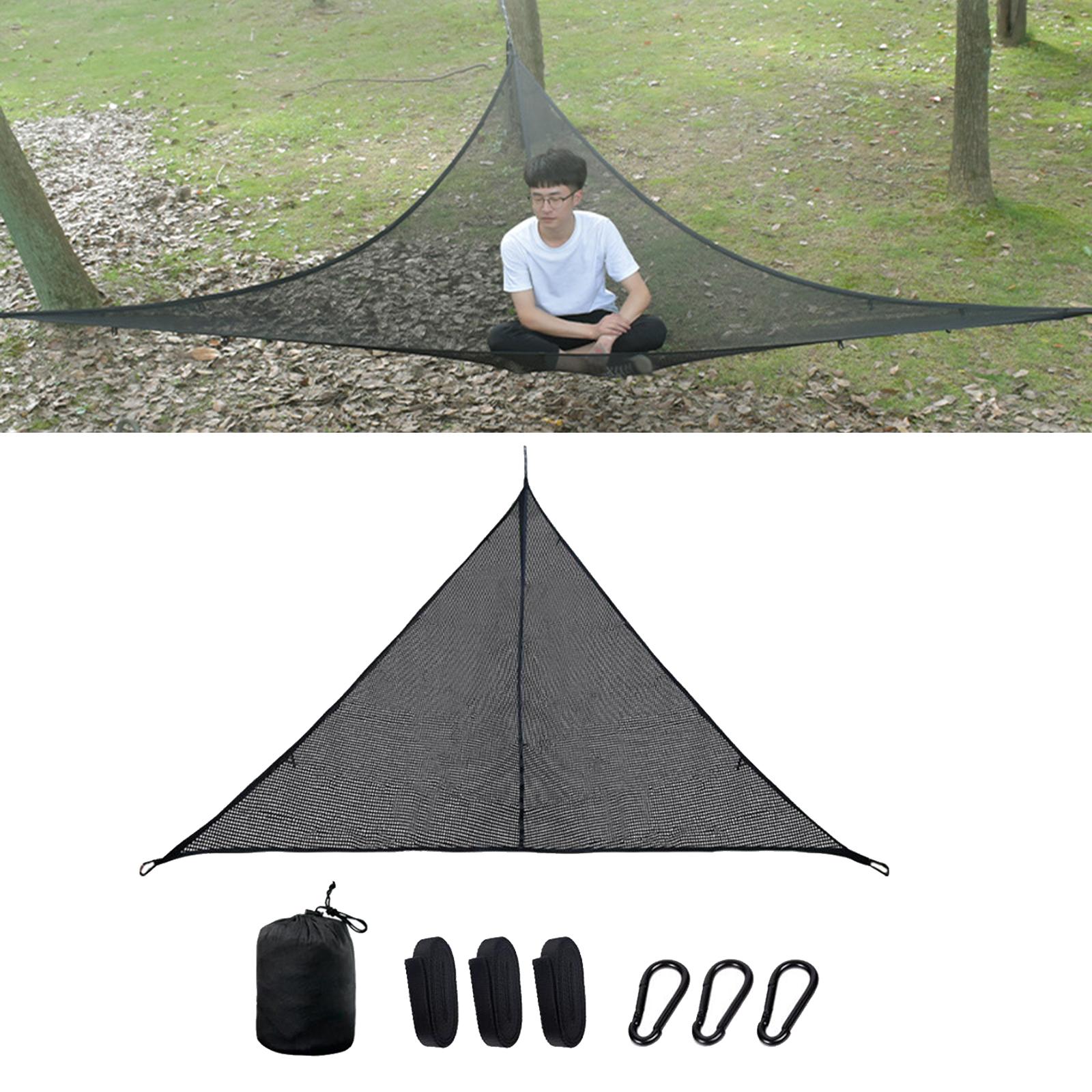 Siêu Nhẹ Cắm Trại Ngoài Trời Nylon Võng Ngủ Đầm Cây Giường Vườn Sân Sau Đồ Treo Tam Giác Võng Ghế Hangmat