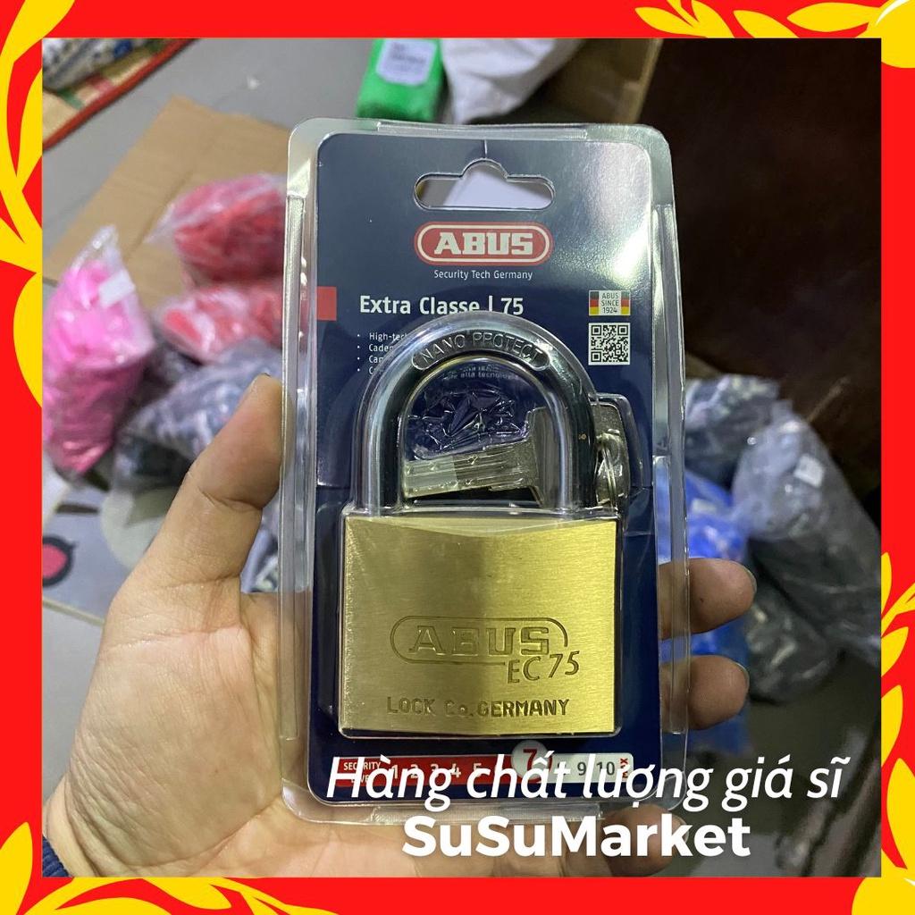 Ổ khoá ABUS EC75 | Đồng thau nguyên khối | 4 tầng bi chống dò chìa |
