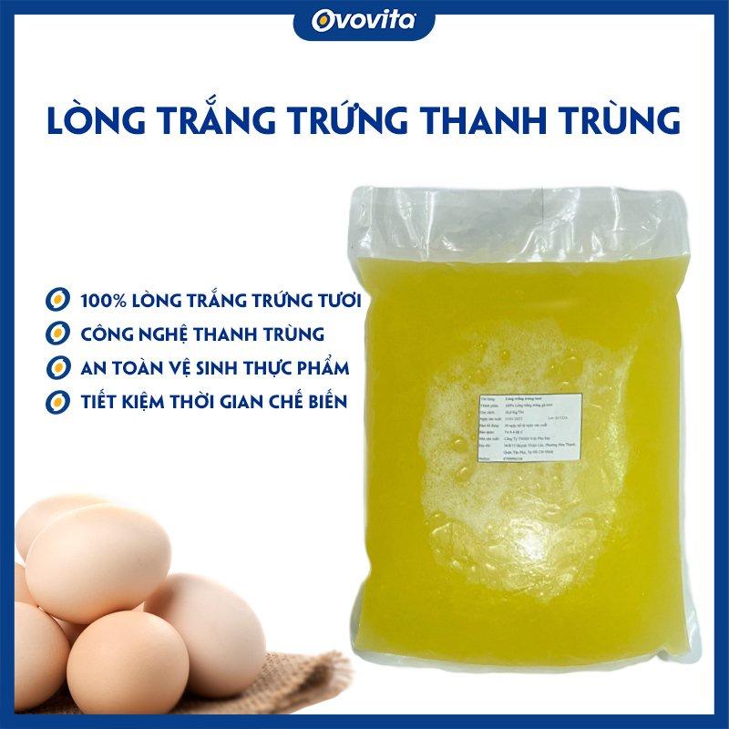 Lòng Trắng Trứng Tươi OVOVITA Túi 10kg Làm Bánh và Nguyên Liệu Sản Xuất